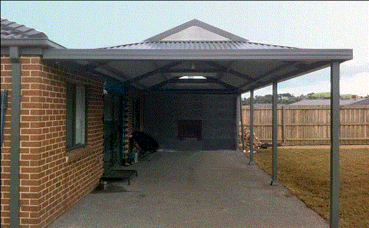 Dutch Gable, Patio Roof- 8m (L) x 6m (W)