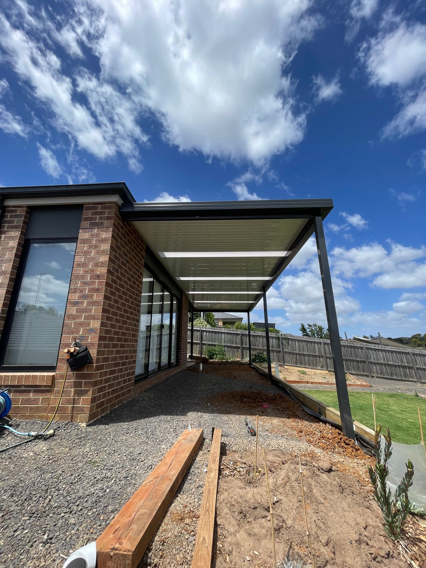 Attached, Flat Patio Roof- 3m x3m