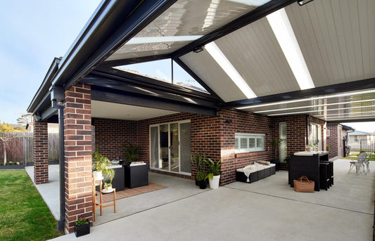 Attached, Gable Patio Roof- 8m (L) x 4m (W)