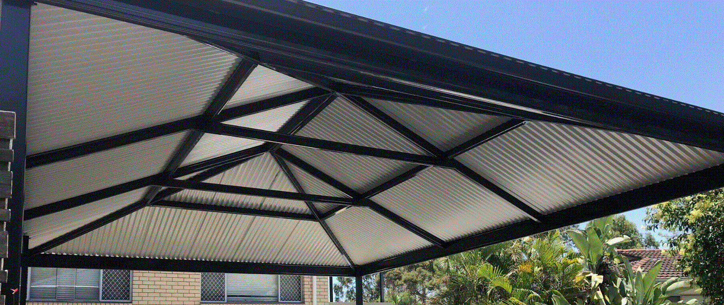 Hip Roof Carport- 6m (L) x 4m (W)